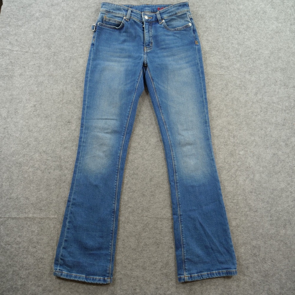 Zadig & Voltaire Jeans Womens 26 Blue Eclipse Slim Straight Mid Rise Denim - Picture 1 of 12